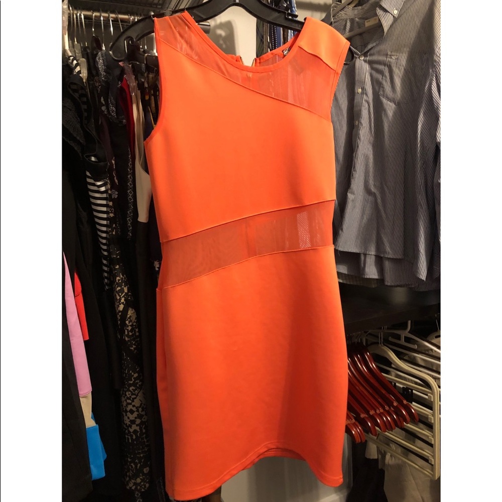 Coral mini dress